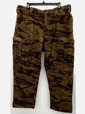 Columbia Gallatin Wool Camo Cargo Pants Mens 38 x 32 Heavyweight Hunting Winter